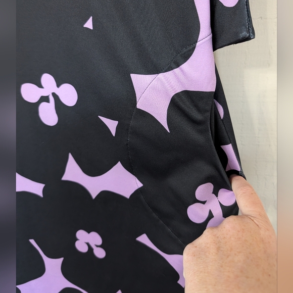 Lesley‎ Evers Maeve Lilac Jumbo Blooms Dress Floral 2X - Picture 5 of 15